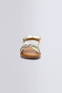 Kickers Sandales Et Nu-Pieds-Betty Pony Or