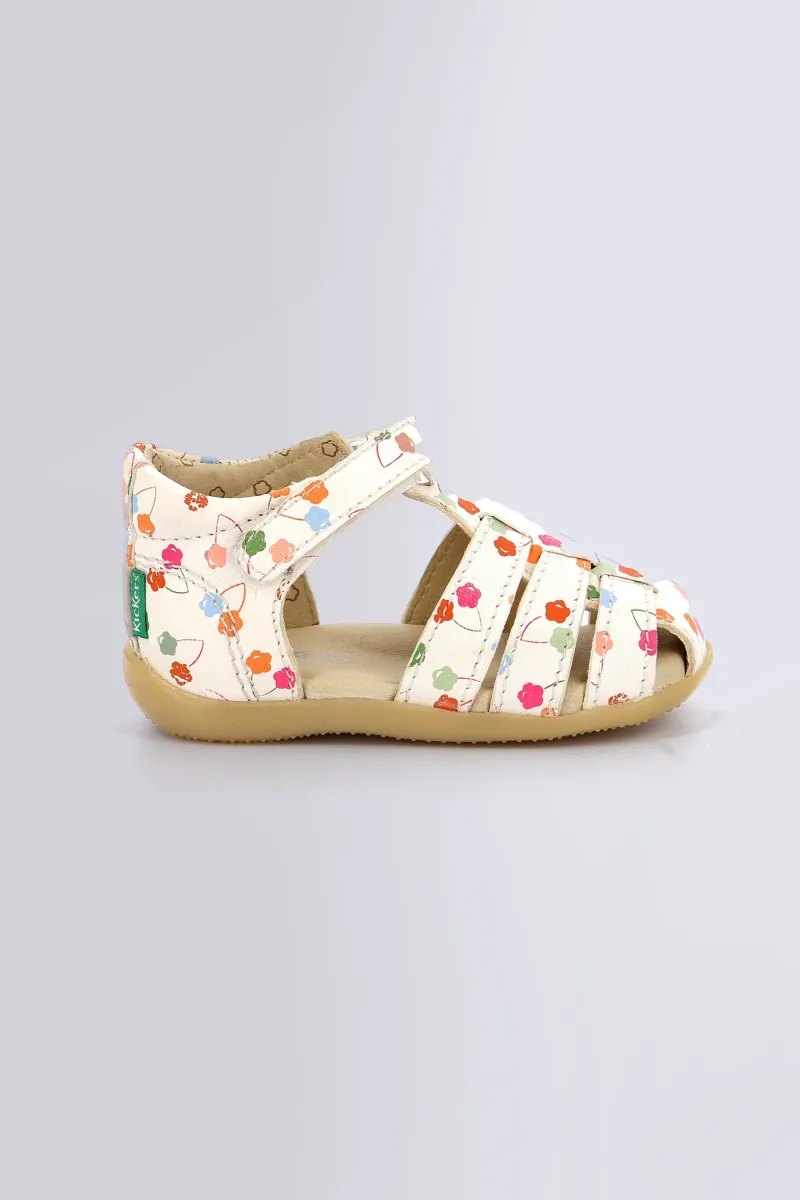 Kickers Sandales|Voûte Plantaire-Bigflo cerise Blanc