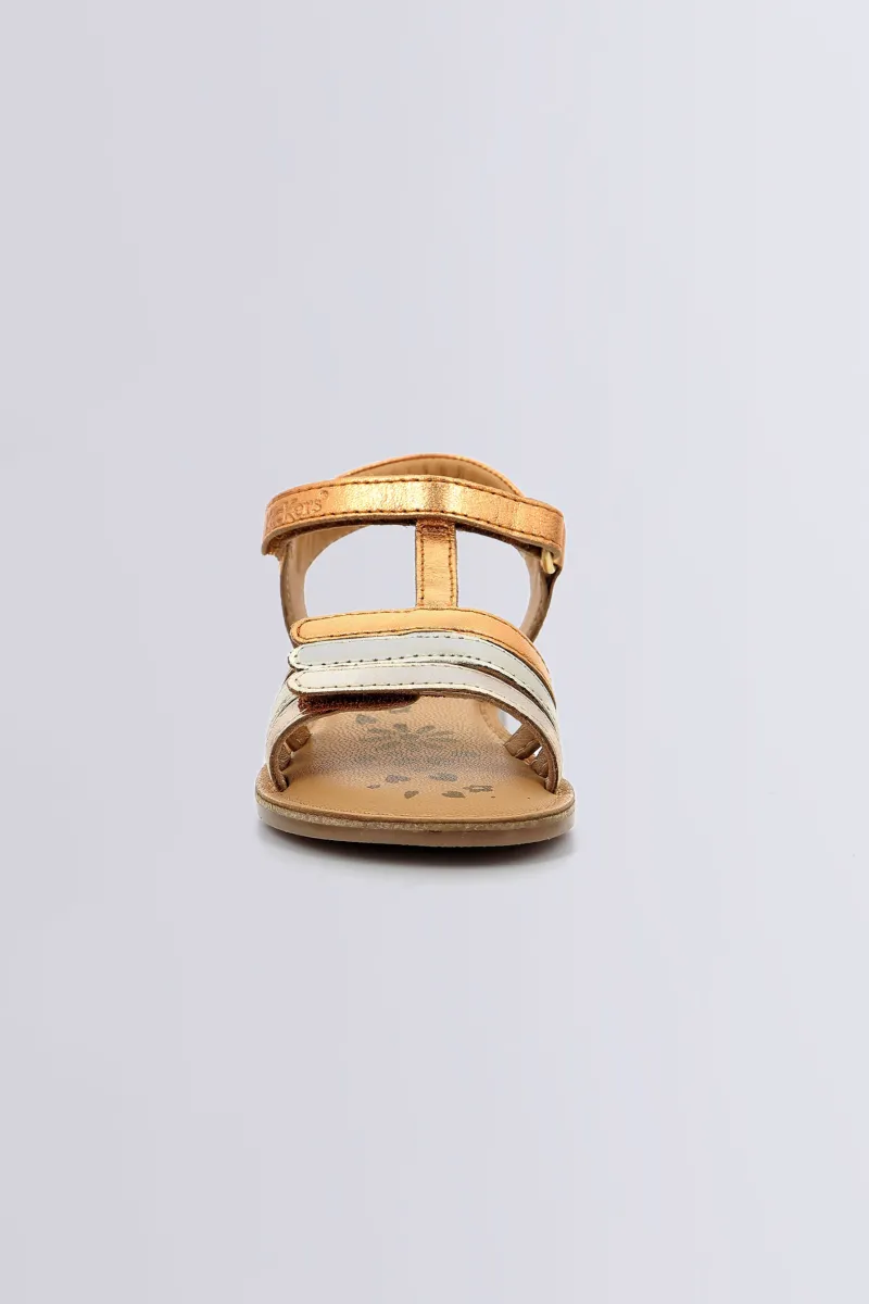 Kickers Sandales Et Nu-Pieds-Diamanto Orange Cuivre