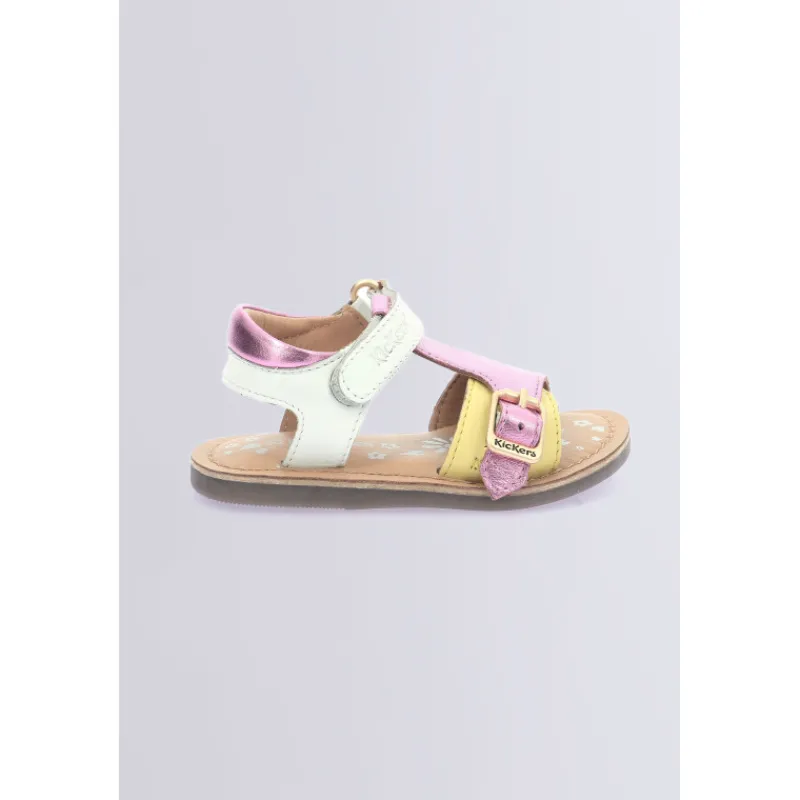 Kickers Sandales|Sandales Et Nu-Pieds-Diazz Rose (20-23) Blanc