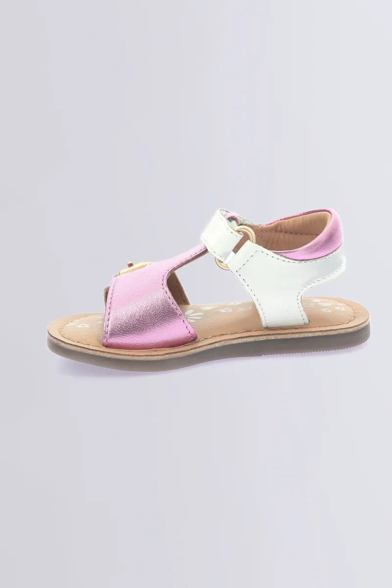 Kickers Sandales Et Nu-Pieds-Diazz Rose (24-34) Blanc