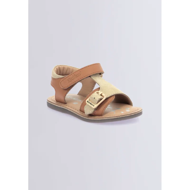 Kickers Sandales-Diazz Or (20-23) Camel