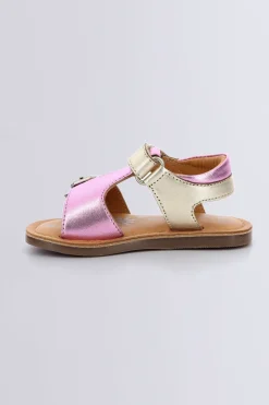 Kickers Sandales-Diazz Marine Rose (20-23) Or