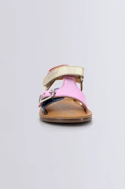 Kickers Sandales-Diazz Marine Rose (20-23) Or