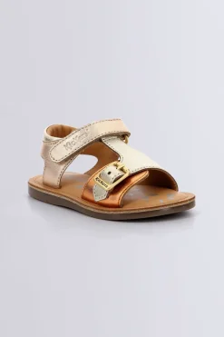 Kickers Sandales-Diazz Orange (20-23) Cuivre