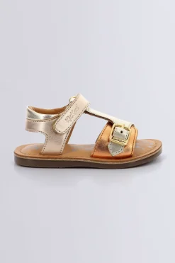 Kickers Sandales-Diazz Orange (20-23) Cuivre