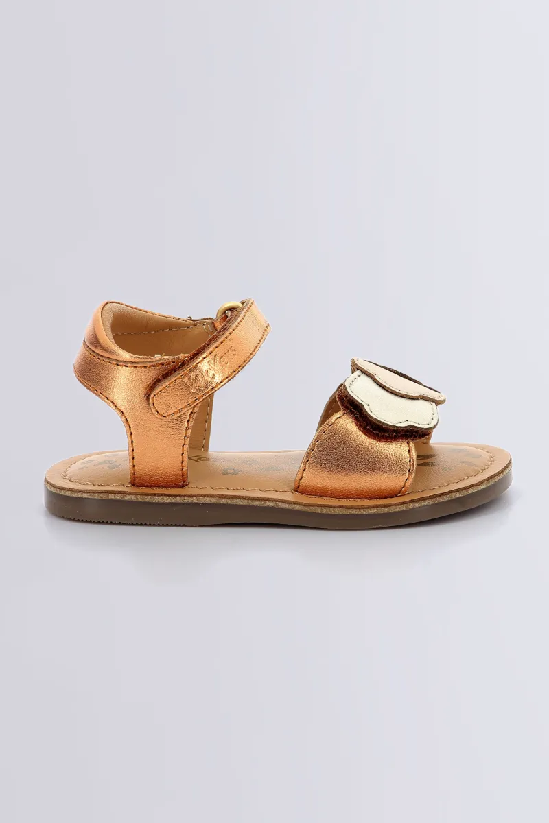 Kickers Sandales-Dyastar Orange (20-23) Cuivre