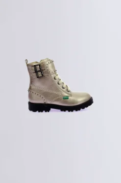 Kickers Bottines|Kick Days Fille-Groock Beige champagne Or