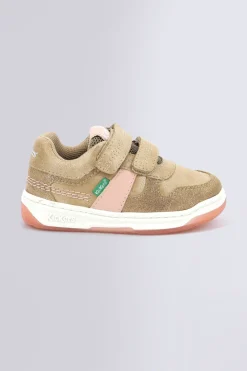 Kickers Baskets|Semelle Amovible Avec Indicateur De Croissance-Kalido Beige Brillant Or