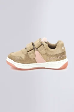 Kickers Baskets|Semelle Amovible Avec Indicateur De Croissance-Kalido Beige Brillant Or