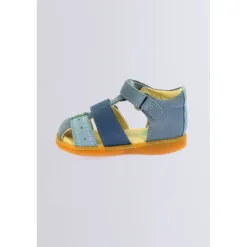 Kickers Sandales|Sandales-Kick bazar tricolore Bleu