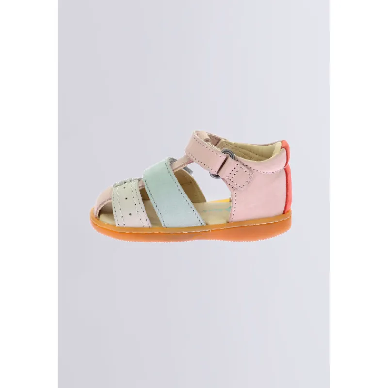 Kickers Sandales|Sandales Et Nu-Pieds-Kick bazar multicolore Rose