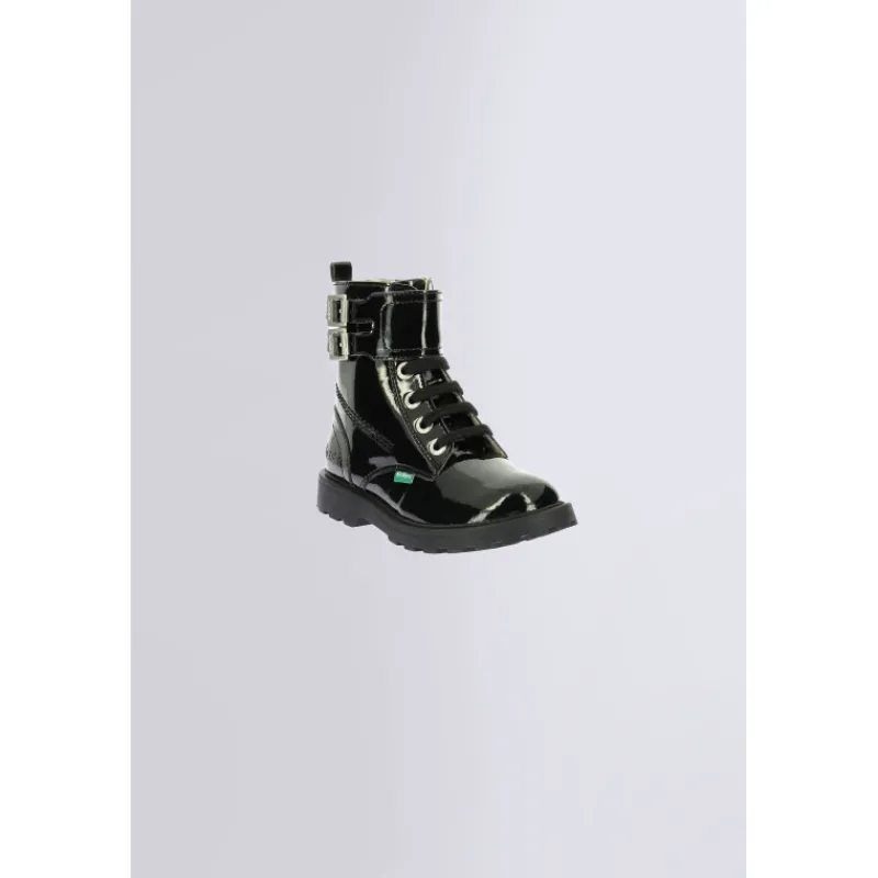 Kickers Bottines-Kick Blush Vernis Noir
