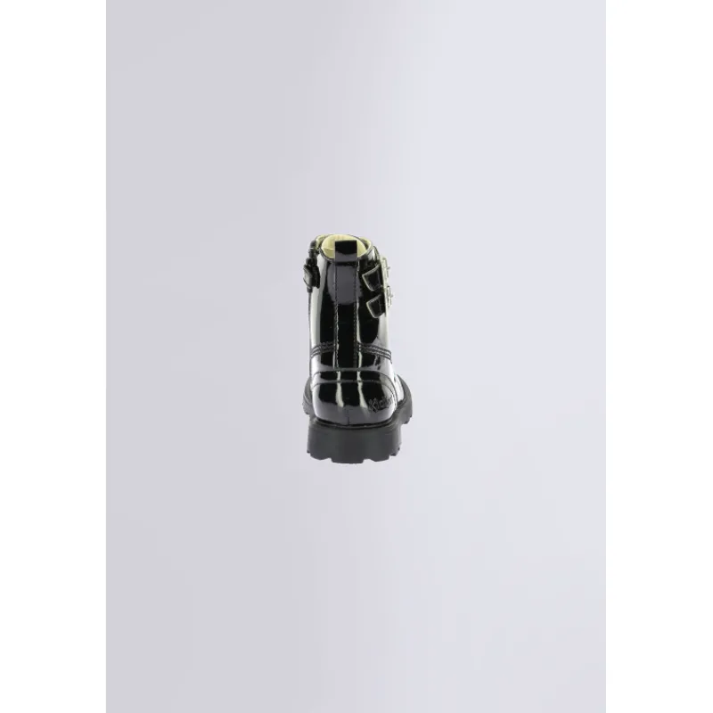 Kickers Bottines-Kick Blush Vernis Noir