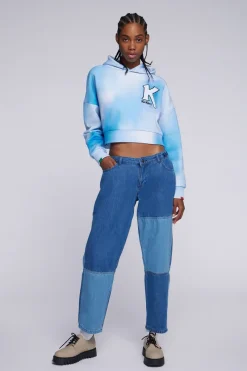 Kickers Sweats|Sweats-Kick Crop Bleu