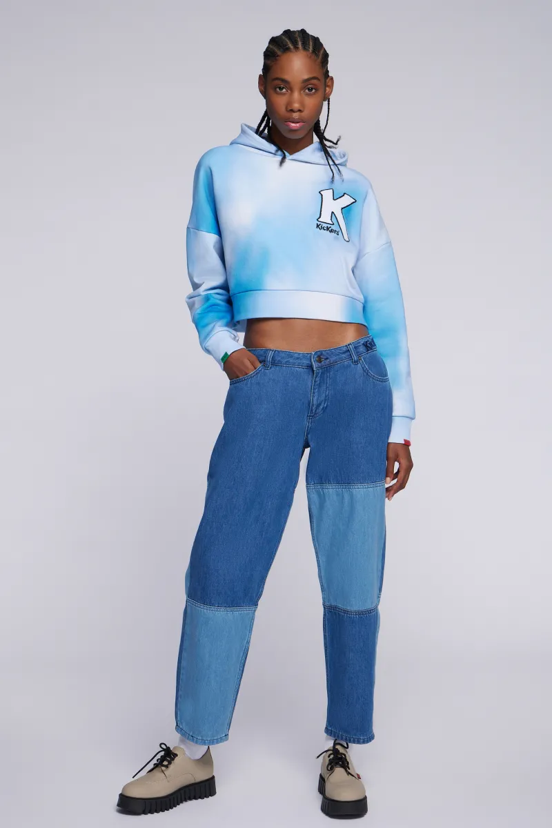 Kickers Sweats|Sweats-Kick Crop Bleu