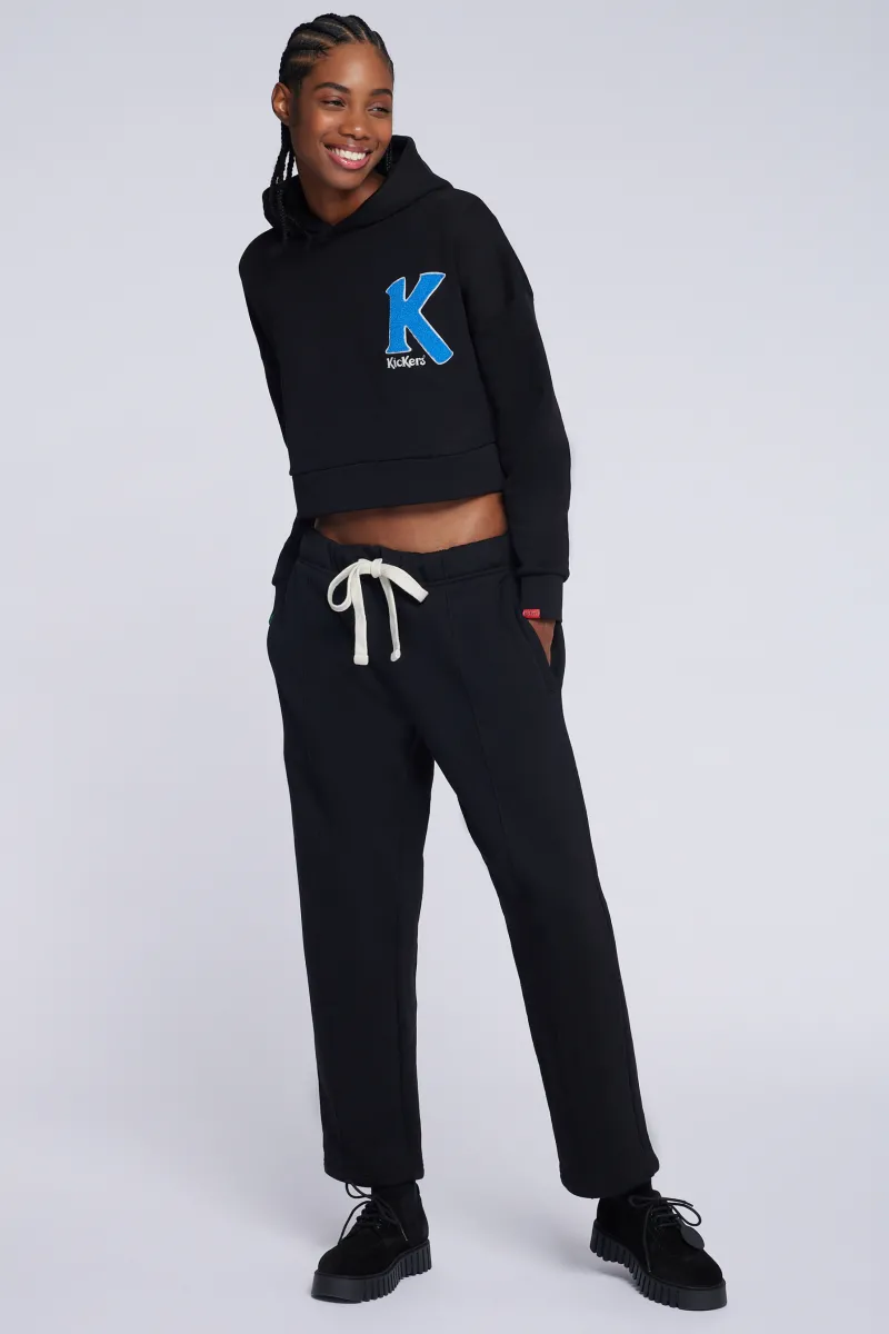 Kickers Sweats|Sweats-Kick Crop Noir