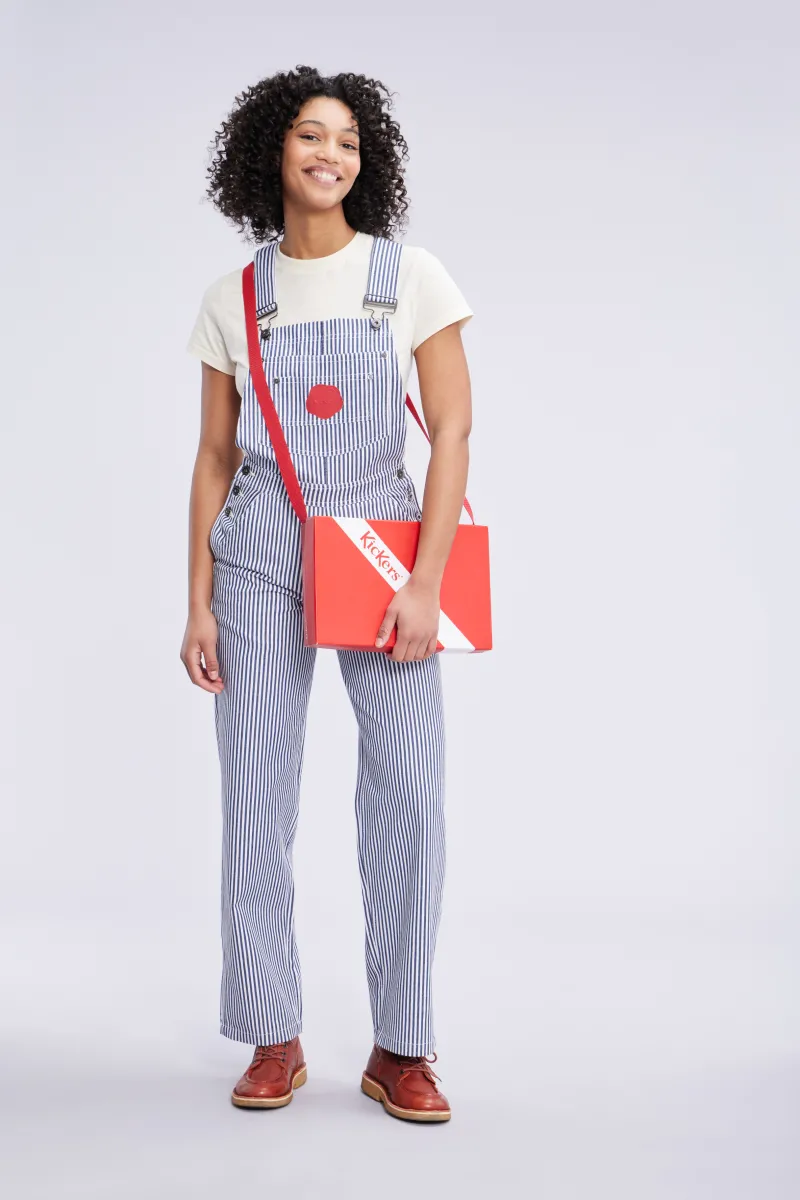 Kickers Combinaisons-Kick Darcy rayée Bleu