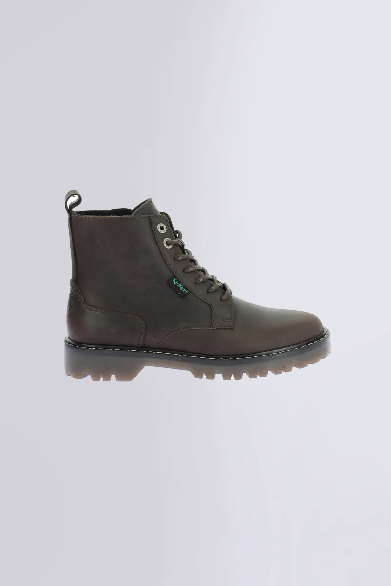 Kickers Boots Et Bottines-Kick Decklock Foncé Marron