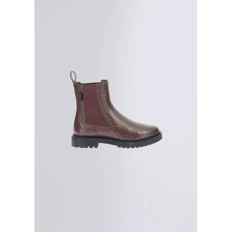 Kickers Kick Days|Boots Et Bottines-Kick Deena Croco Bordeaux