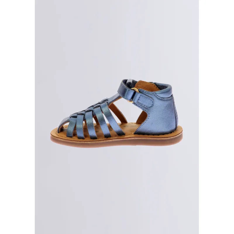 Kickers Sandales|Sandales Et Nu-Pieds-Kick Dilola Irisé Bleu