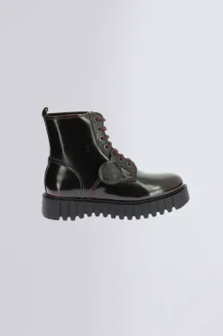 Kickers Boots Et Bottines-Kick Facet vernis Bordeaux