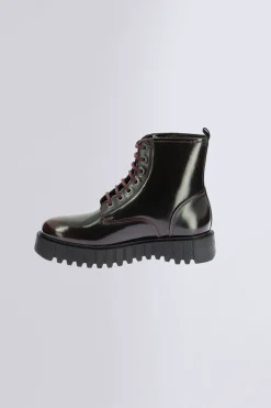 Kickers Boots Et Bottines-Kick Facet vernis Bordeaux