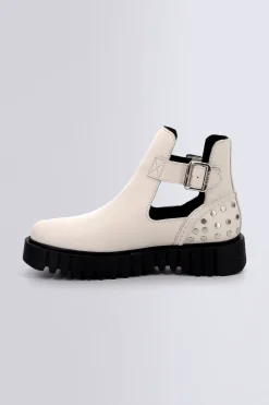 Kickers Boots Et Bottines-Kick Fantasy Cassé Blanc