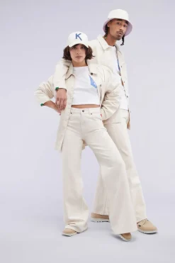 Kickers Pantalons|Pantalons-Kick Flare Beige