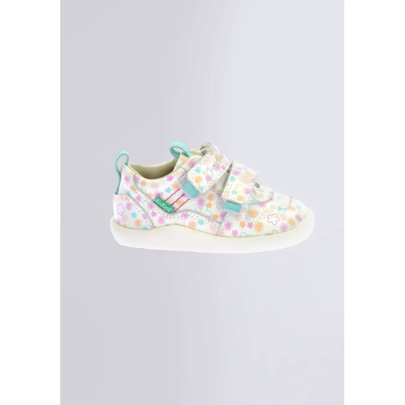 Kickers Baskets|Baskets-Kick Frapy Imprimé Blanc