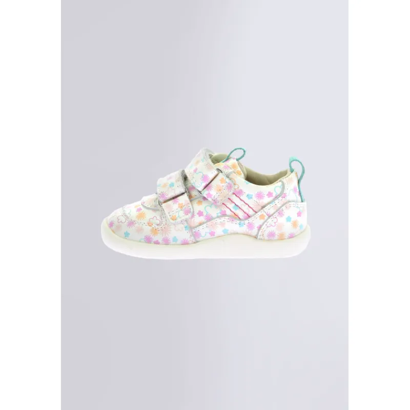 Kickers Baskets|Baskets-Kick Frapy Imprimé Blanc