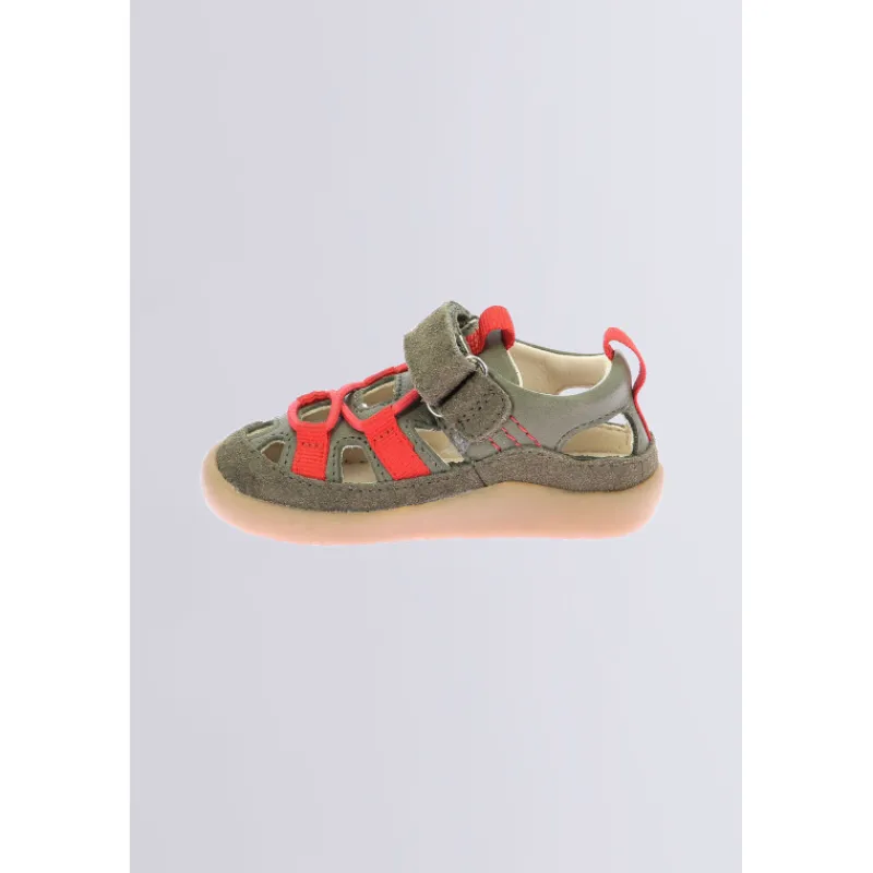 Kickers Sandales|Sandales-Kick Frony Kaki