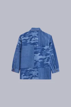 Kickers Vestes Et Manteaux|Vestes Et Manteaux-Kick Jacket Camouflage Bleu