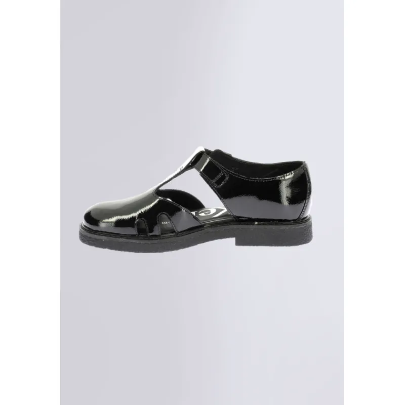 Kickers Iconiques|Babies Et Salomés-Kick Leryne vernis Noir