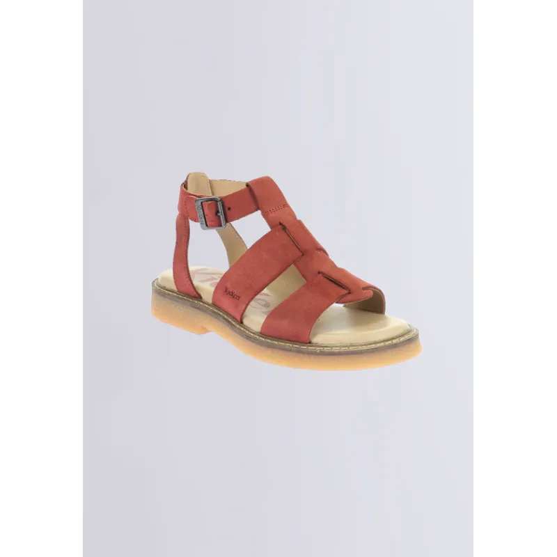 Kickers Iconiques|Sandales Et Nu-Pieds-Kick Lila Terracotta Rouge