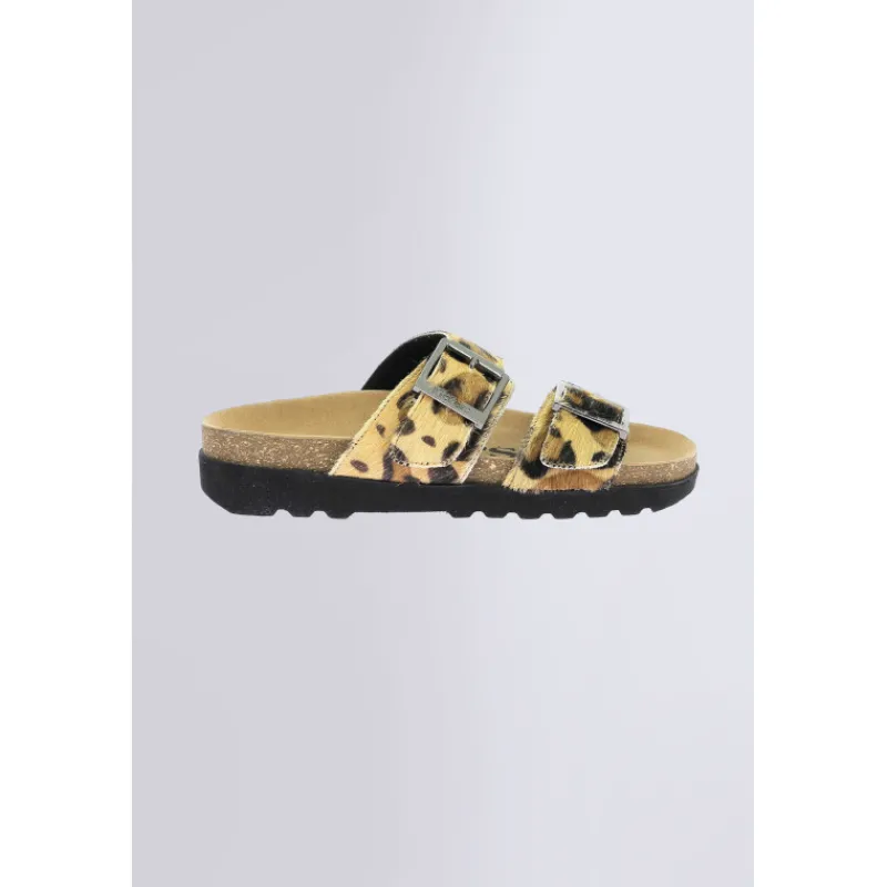 Kickers Sandales Et Nu-Pieds|Mules Et Sabots-Kick Lisa Léopard