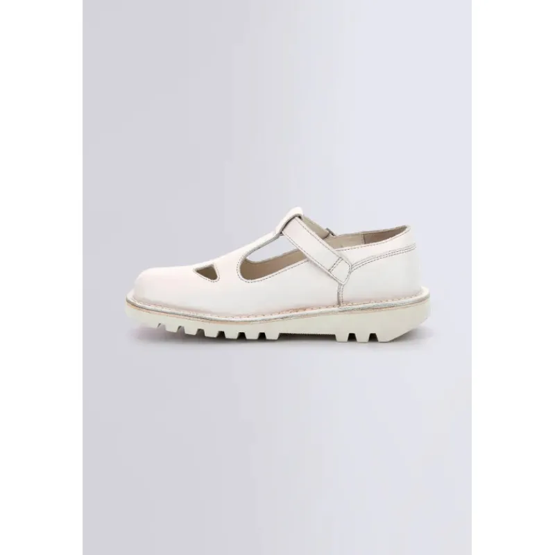 Kickers Babies Et Salomés-Kick Mary Jane Blanc