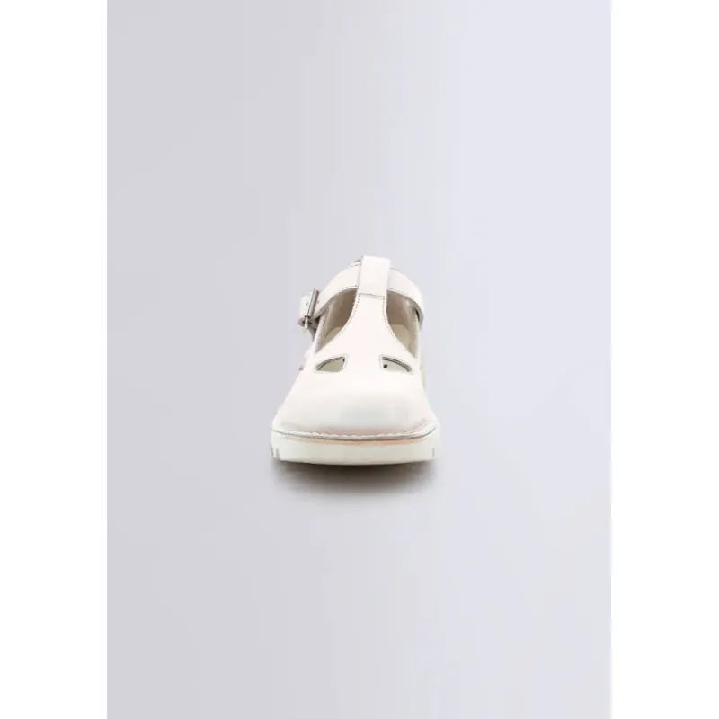 Kickers Babies Et Salomés-Kick Mary Jane Blanc