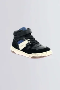 Kickers Semelle Amovible Avec Indicateur De Croissance|Baskets-Kick92 Bleu Noir