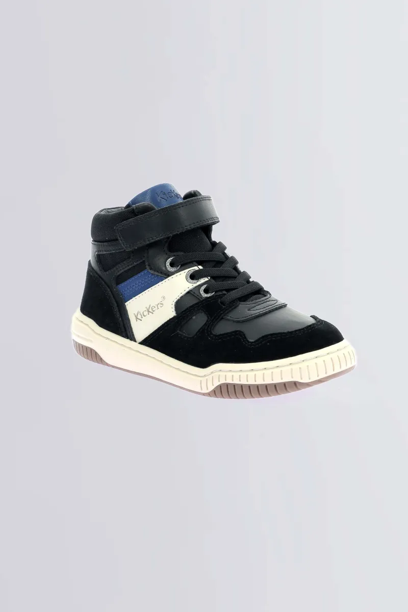 Kickers Semelle Amovible Avec Indicateur De Croissance|Baskets-Kick92 Bleu Noir
