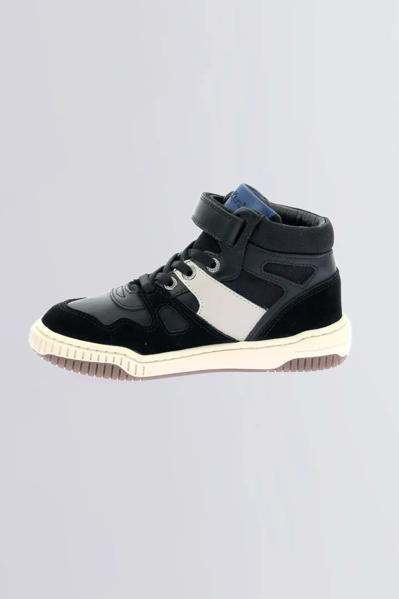 Kickers Semelle Amovible Avec Indicateur De Croissance|Baskets-Kick92 Bleu Noir