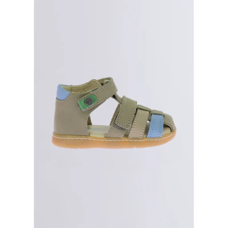 Kickers Sandales|Sandales-Kick pod Kaki