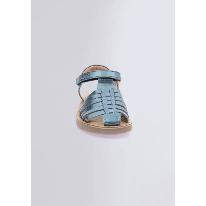 Kickers Sandales Et Nu-Pieds-Kick Preklo Irisé Bleu