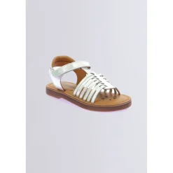 Kickers Sandales Et Nu-Pieds-Kick Prella Irisé Blanc