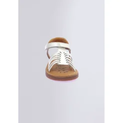 Kickers Sandales Et Nu-Pieds-Kick Prella Irisé Blanc