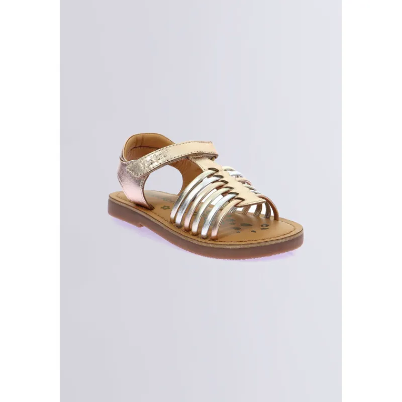 Kickers Sandales Et Nu-Pieds-Kick prella rose métallisé Or