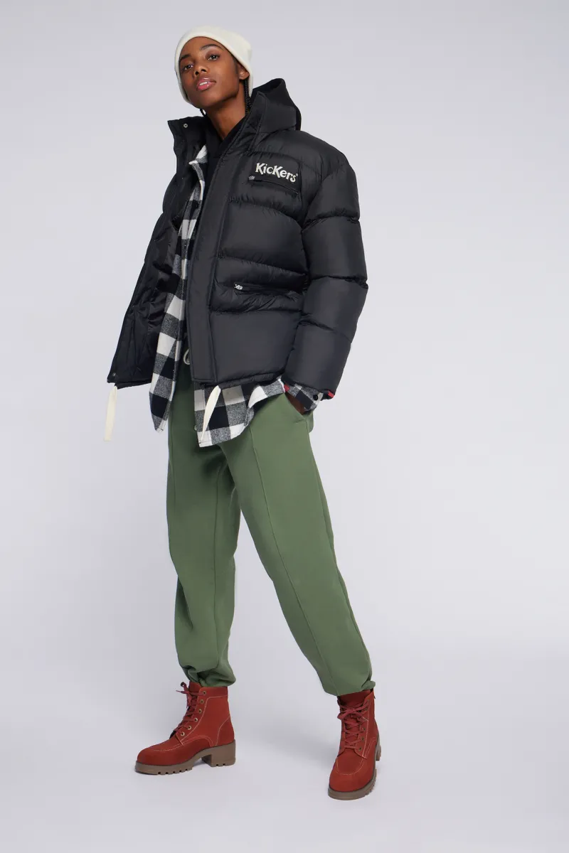 Kickers Vestes Et Manteaux|Vestes Et Manteaux-Kick Puffy e Noir