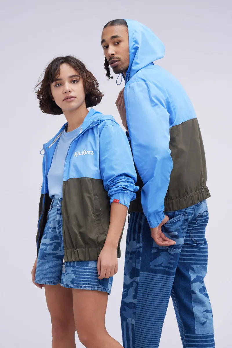 Kickers Vestes Et Manteaux|Vestes Et Manteaux-Kick Rain et Kaki Bleu