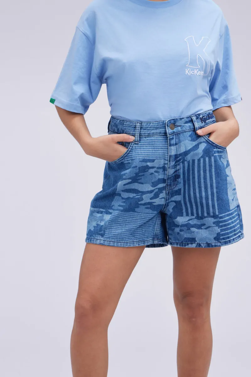 Kickers Kick For Good|Shorts-Kick Short Camouflage Bleu