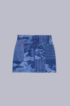 Kickers Kick For Good|Robes Et Jupes-Kick Skirt Camouflage Bleu